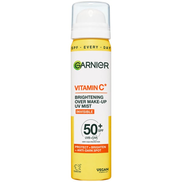 Garnier Vitamin C Brightening Over Makeup UV Mist SPF50+ 75 ml