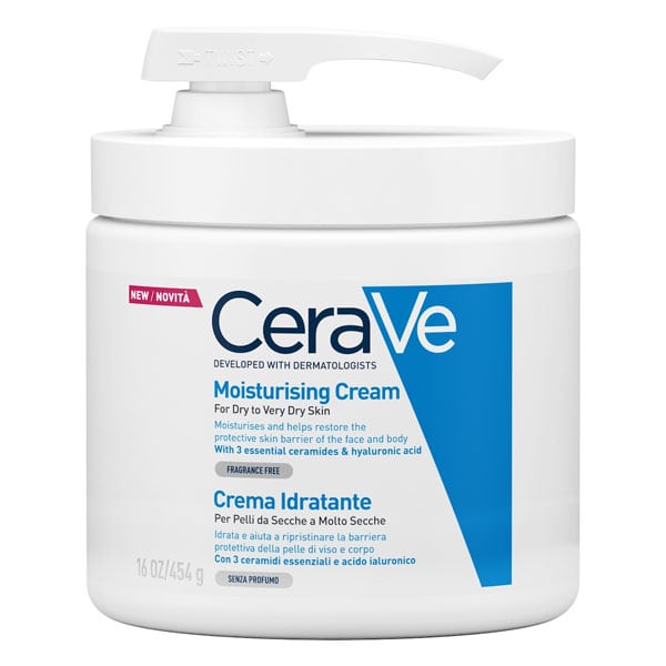 CeraVe Moisturising Cream for Dry to Very Dry Skin with Pump 454g