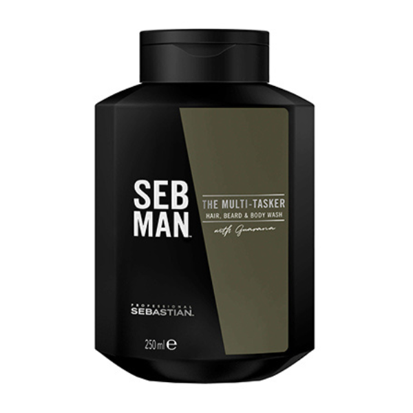 Sebastian Professional Seb Man The Multi-Tasker 3-in-1 Hair, Beard & Body Wash 250 ml