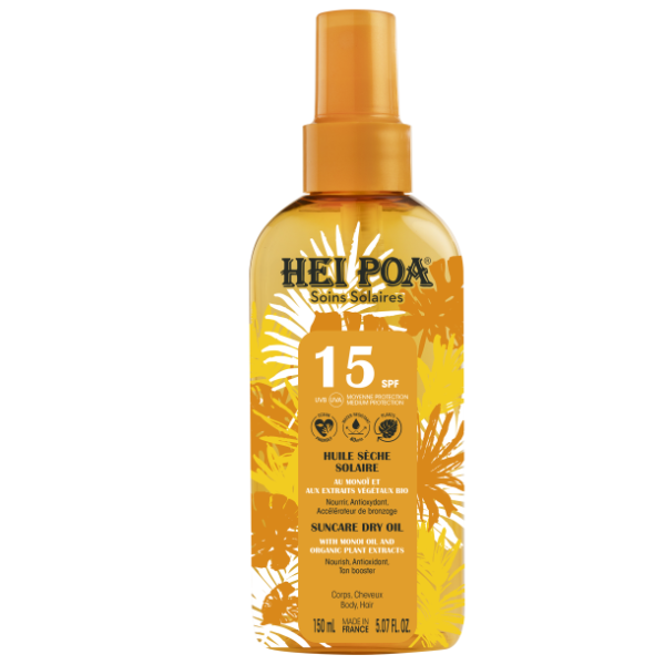 Hei Poa Monoi Suncare Oil Tiare Spray SPF15 150 ml
