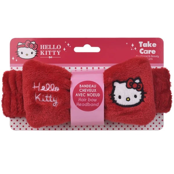 Take Care Hello Kitty Skincare & Makeup Headband Red 1 copë