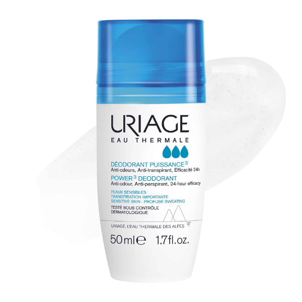 Uriage Power 3 Deodorant for Sensitive Skin Roll-On 50 ml