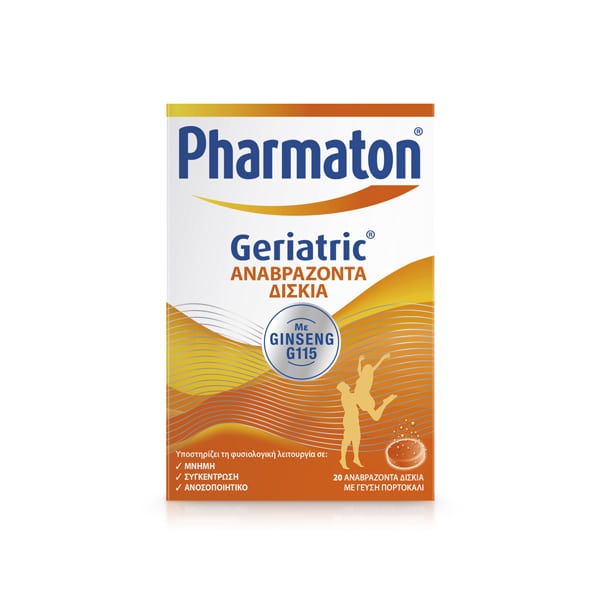 Pharmaton Geriatric with Ginseng G115 Orange Flavor 20 tableta efektive