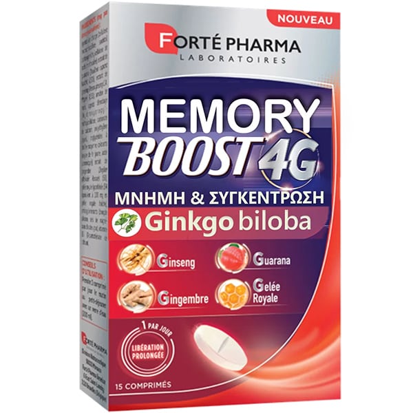 Forte Pharma Memory Boost 4G Ginkgo Biloba 15 disqe
