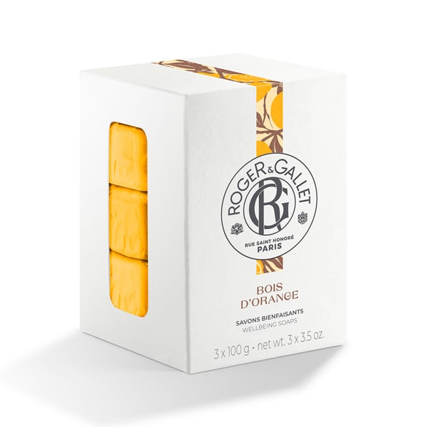 Roger&Gallet Bois d'Orange Wellbeing Soaps, 3x100g 1 set