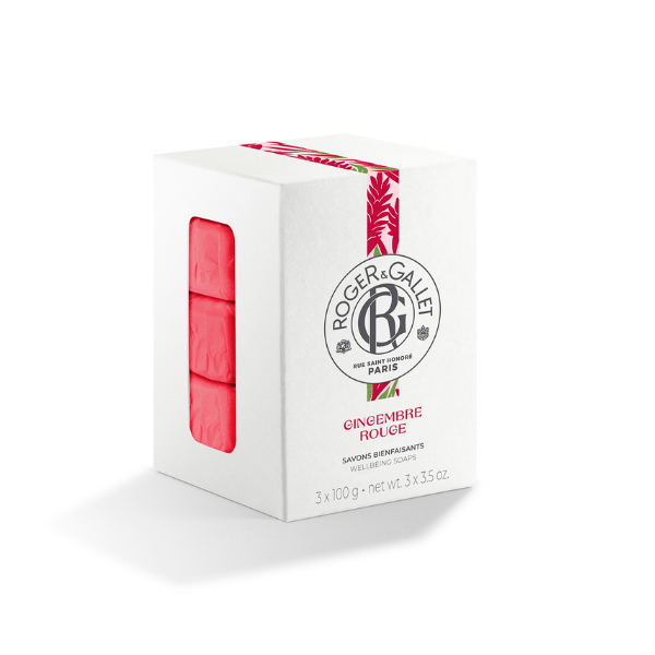 Roger&Gallet Gingembre Rouge Wellbeing Soaps, 3x100g 1 set