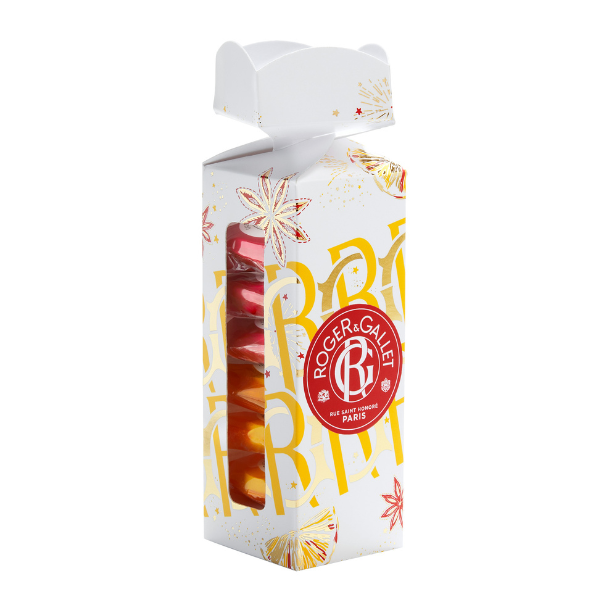 Roger&Gallet XMAS Energizing Bath Tablets Set with Gingembre Rouge, 3x25g & Bois d'Orange, 3x25g 1 set