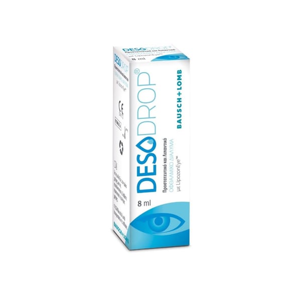Bausch & Lomb Desodrop Eye Drops Protective & Lubricating Eye Solution 8 ml