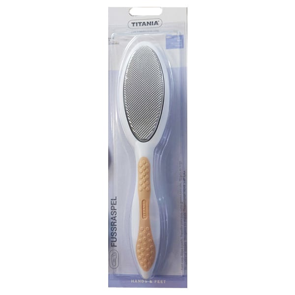 Titania Foot File Double-Sided Emery & Metal 1 copë - Salmon