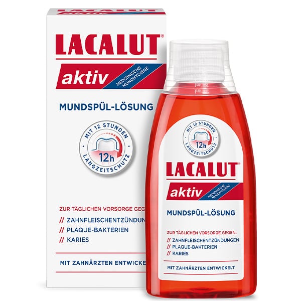 Lacalut Activ Mouthwash Against Gingivitis, Plaque & Caries 300 ml