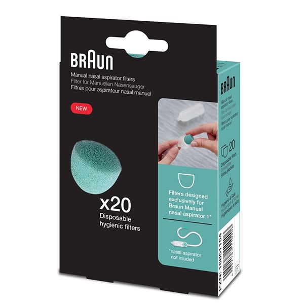 Braun BNF020EU Replacement Filters for BNA050EU Nasal Aspirator 20 copë