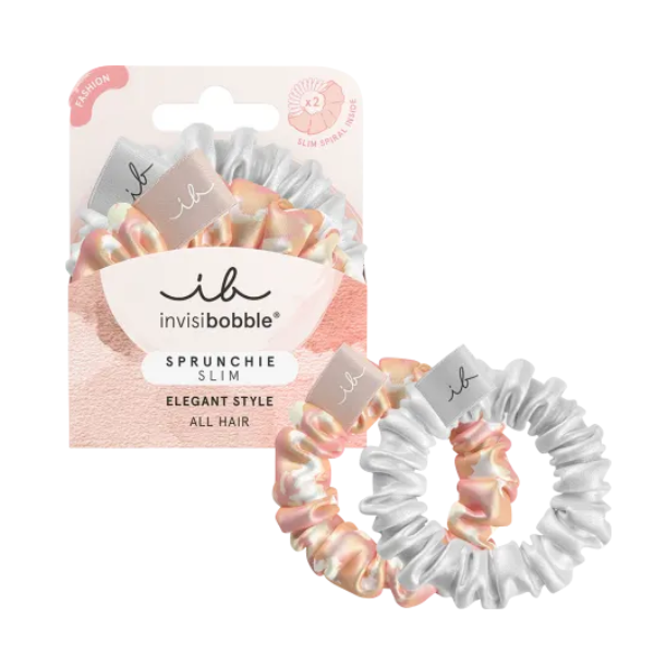 Invisibobble Sprunchie Slim the Snuggle is Real 2 copë - Bella Chrome