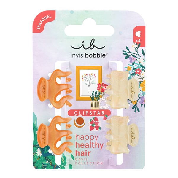 Invisibobble Clipstar Oasis Petit Citrus Hair Clips 4 copë
