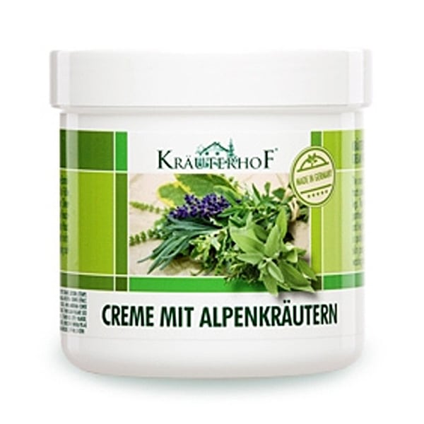 Krauterhof Foot Cream Alpine Herbs with Antiseptic, Soothing & Nourishing Action 250 ml