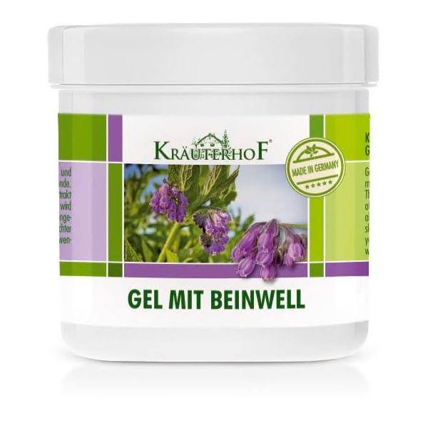 Krauterhof Gel Mit Beinwell with Symphyte for Muscle & Joint Pain with Analgesic & Anti-inflammatory Action 250 ml
