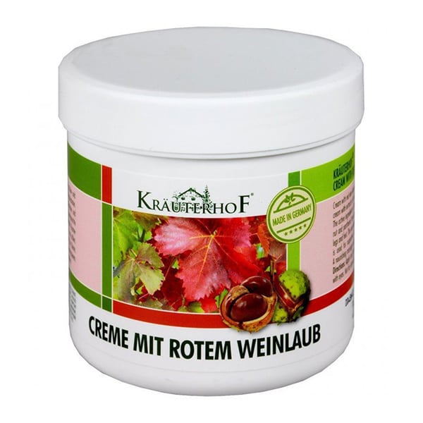 Krauterhof Cream with Horse Chestnut & Red Grape Leaves for Tired & Heavy Feet 250 ml