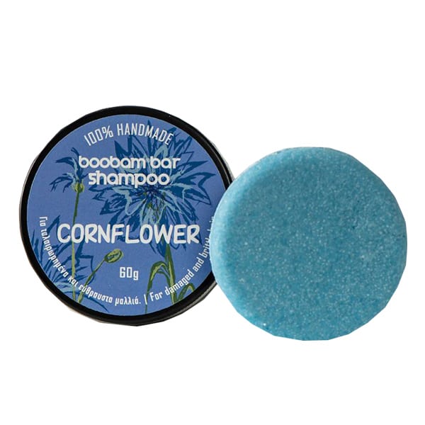 Boobam Shampoo Bar Cornflower for Damaged & Brittle Hair 60g