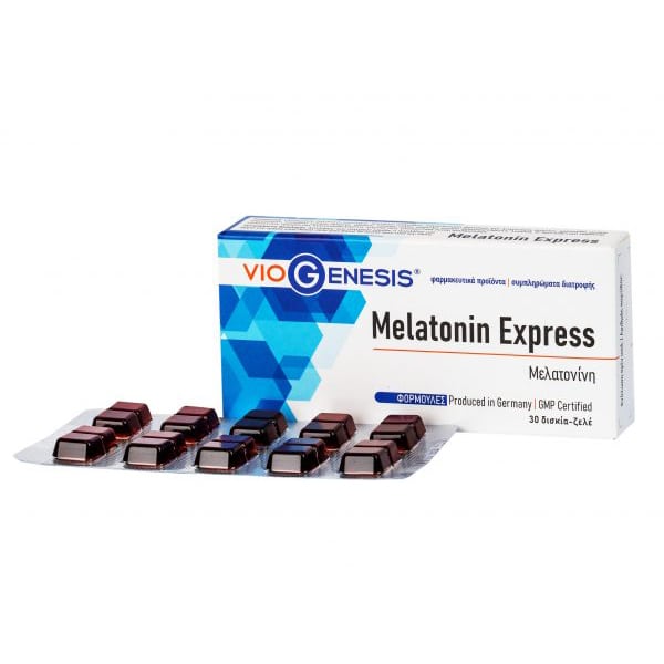 Viogenesis Melatonin Express 30 tableta xheli