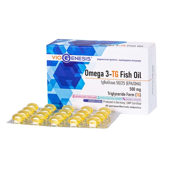 Viogenesis Omega 3-TG Fish Oil 500mg 60 kapele