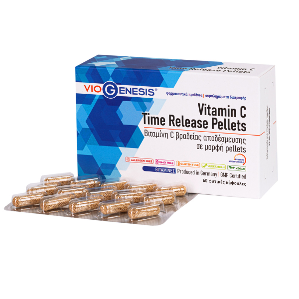 Viogenesis Vitamin C Time Release Pellets 60 kapsula vegjetariane