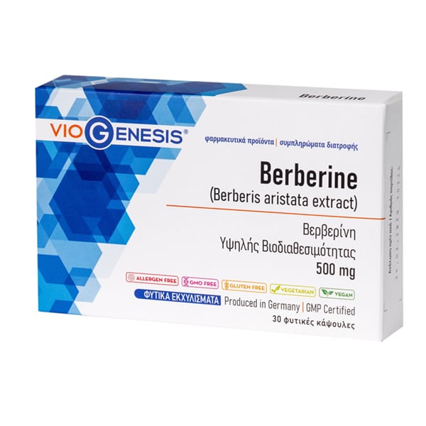 Viogenesis Berberine 500mg 30 kapsula vegjetariane