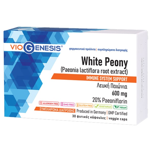 Viogenesis White Peony 600mg 30 kapsula vegjetariane