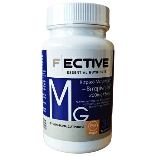 FECTIVE Magnesium Citrate & B6 30 tableta