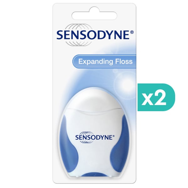 2x Sensodyne Expanding Floss 2x30m