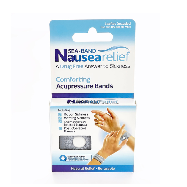Sea Band Acupressure Wristbands for Adults against Nausea 2 copë