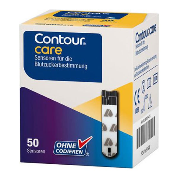 Ascensia Contour Care Glucose Test Strips for Use with Ascensia Contour Care Glucose Meter 50 copë