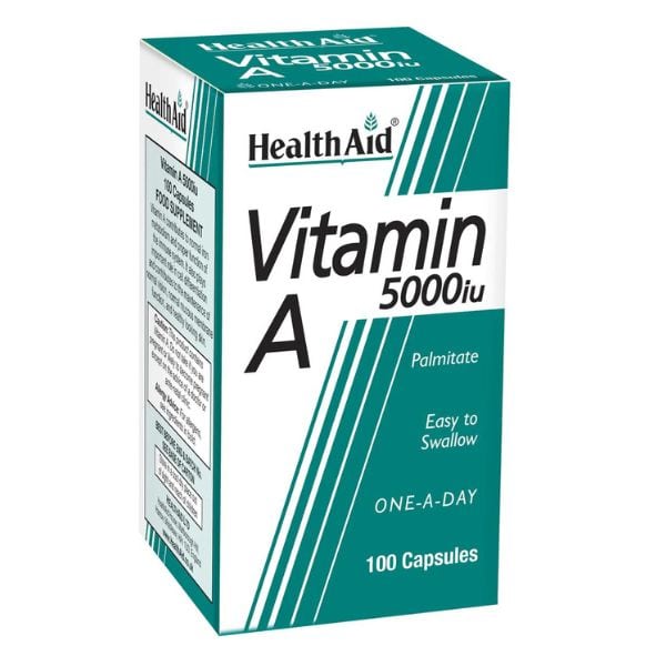 Health Aid Vitamin A 5000i.u 100 kapsula të buta