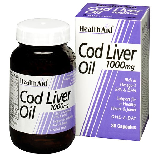 Health Aid Cod Liver Oil 1000mg 30 kapsula
