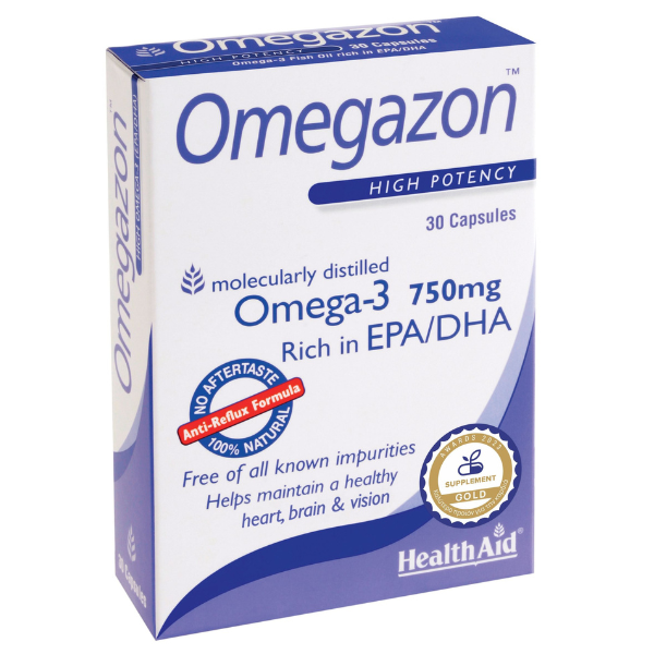 Health Aid Omegazon Omega-3 750mg 30 kapsula