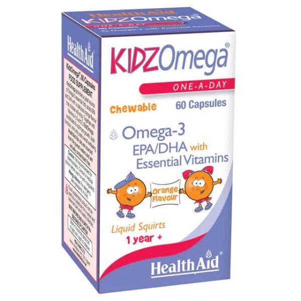 Health Aid KIDZ Omega 3 (EPA/DHA) 60 kapsula përtypëse