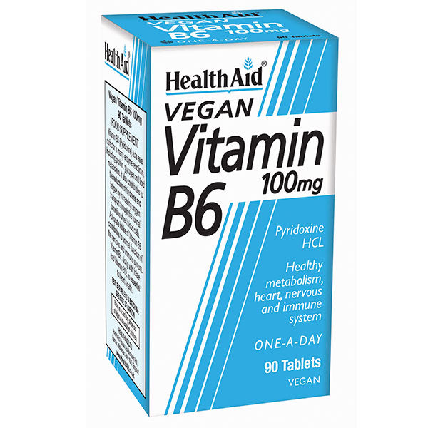 Health Aid Vitamin B6 (Pyridoxine Hcl) 100mg 90 tableta