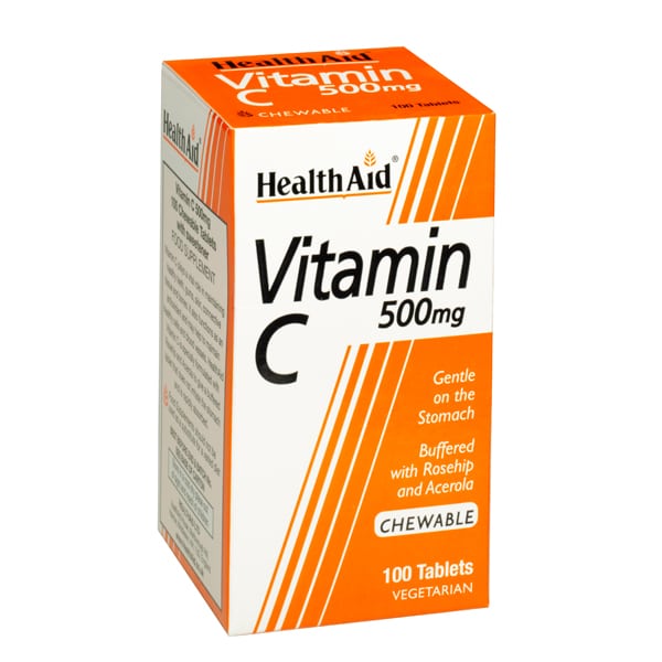 Health Aid Vitamin C 500mg 100 tableta përtypëse