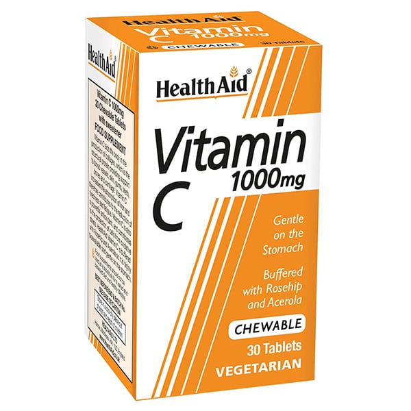 Health Aid Vitamin C 1000mg 30 tableta përtypëse
