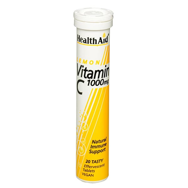 Health Aid Vitamin C 1000mg Lemon 20 tableta efektive