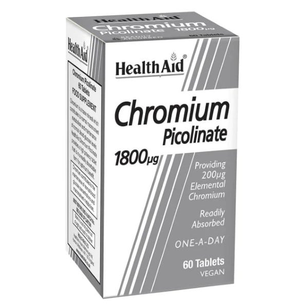 Health Aid Chromium Picolinate 1800 μg 60 tableta