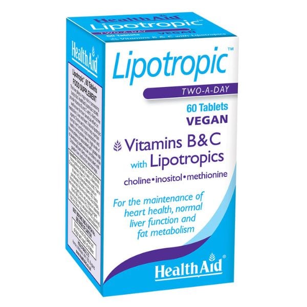 Health Aid Lipotropic Vitamins B & C 60 tableta