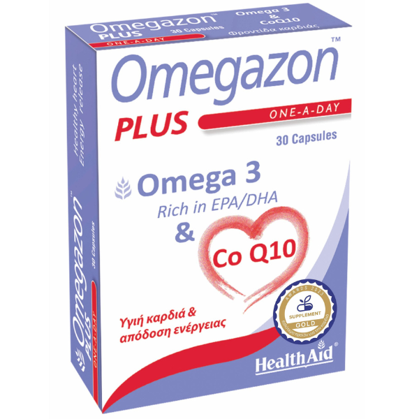 Health Aid Omegazon Plus Ω3 + CoQ10 30 kapsula