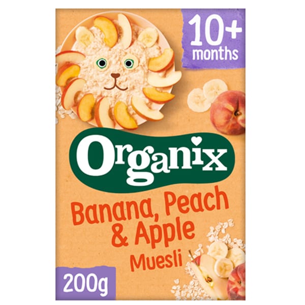 Organix Bio Muesli Banana, Peach & Apple for 10m+ 200g