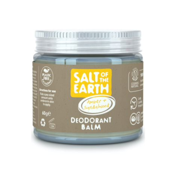 Salt of the Earth Vegan Natural Deodorant Balm Amber & Sandalwood 60 ml