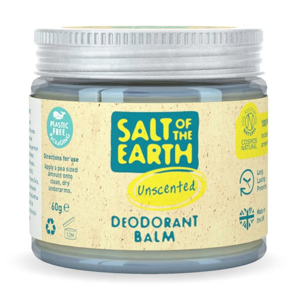 Salt of the Earth Vegan Natural Deodorant Balm Unscented 60g