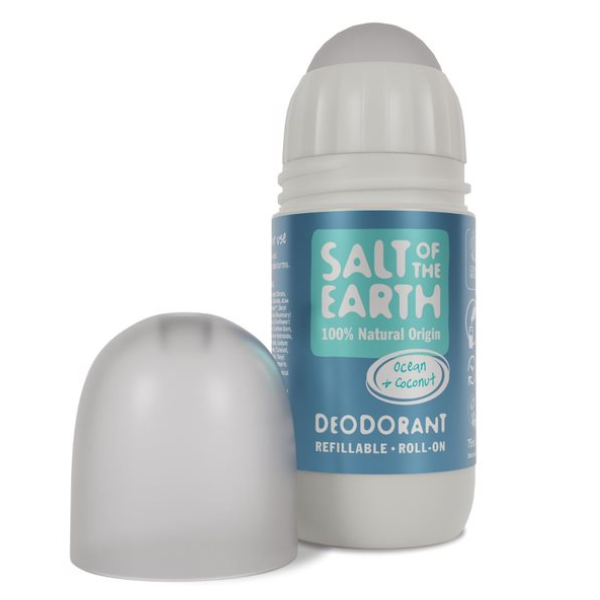 Salt of the Earth Vegan Refillable Roll-On Deodorant Ocean & Coconut 75 ml