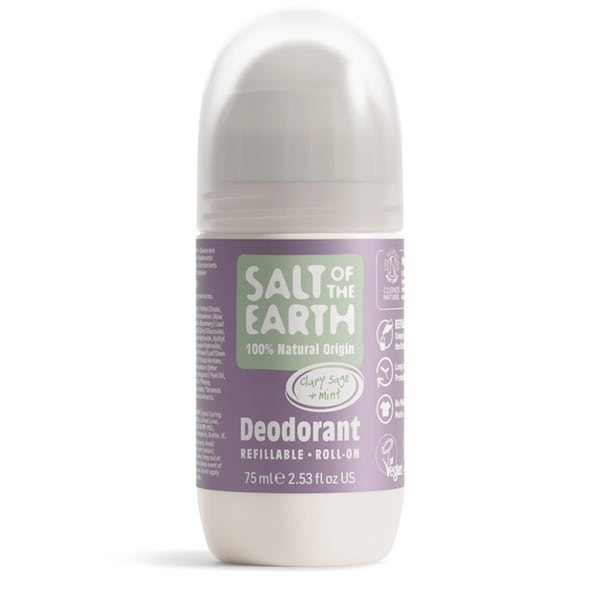 Salt of the Earth Clary Sage & Mint Refillable Roll-On Deodorant 75 ml