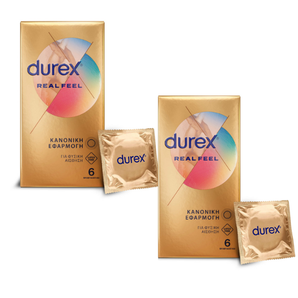 2 x Durex Real Feel Condoms 2 x 6 copë