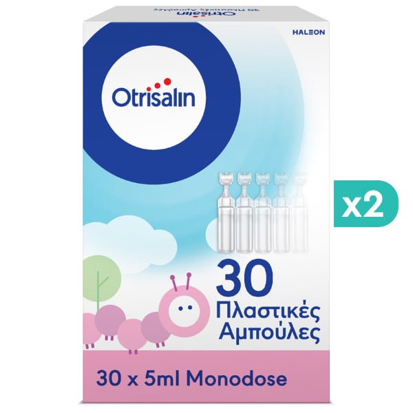 2x Otrisalin Physiological Saline Solution 2x (30x5ml)