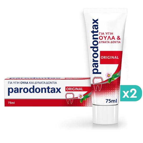 2x Parodontax Original Toothpaste Mint & Ginger for Bleeding Gums 2x75ml