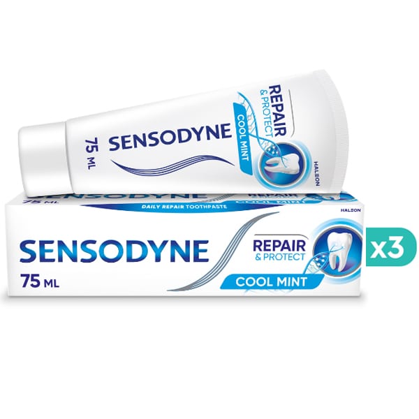 3x Sensodyne Repair & Protect Deep Repair Toothpaste 3x75ml